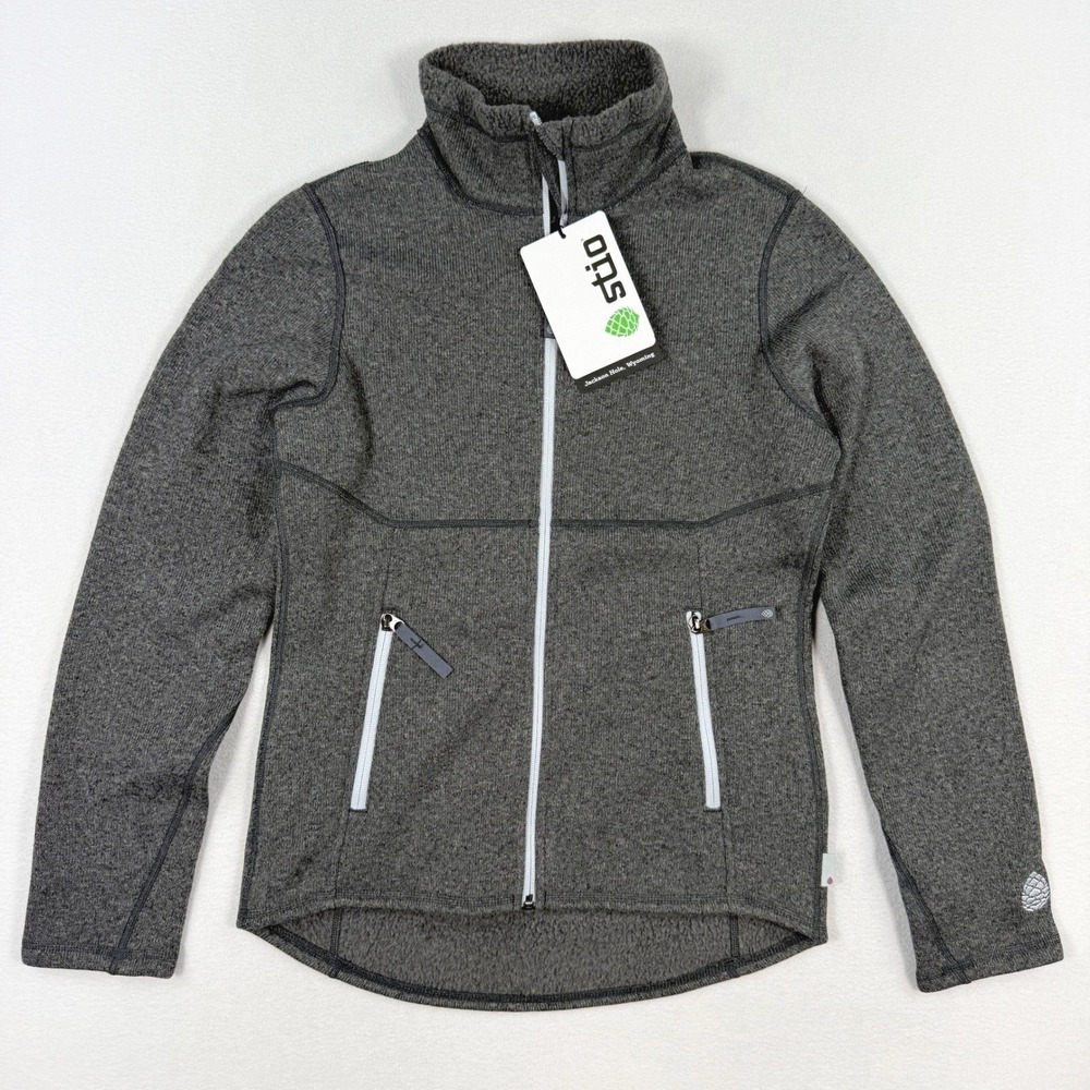 Stio Sweetwater Fleece Full Zip Jacket Size S Womens Abyss Heather New